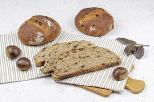 Pane con farina di castagne e cioccolato fondente