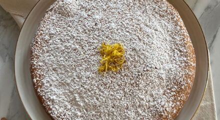 Torta caprese al limone