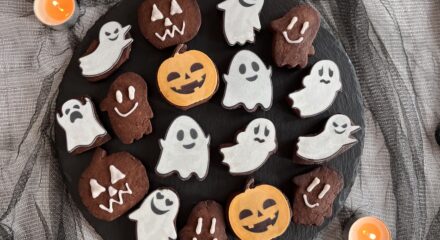 Biscotti di Halloween al cacao