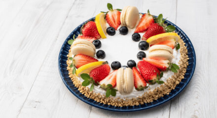 Torta con Frutta e Cioccolato